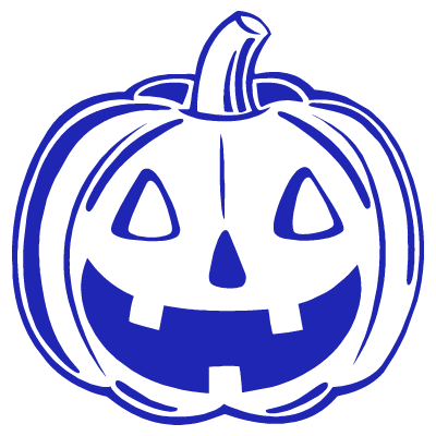 Шаблон печати №231 с эмблемой на хеллоуин