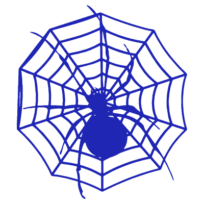 Шаблон печати №255 с изображением паука