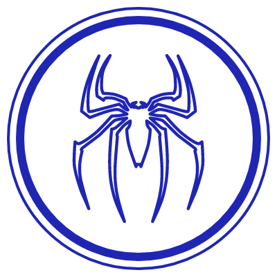Шаблон печати №863 с эмблемой паука