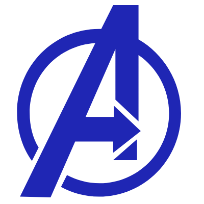 Шаблон печати №869 с логотипом мстителей (Avengers)