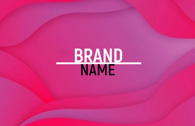 Розовая визитная карта подойдёт для вашего бренда, салона красоты или beauty-мастера. Размер макета - 85x55 мм.
