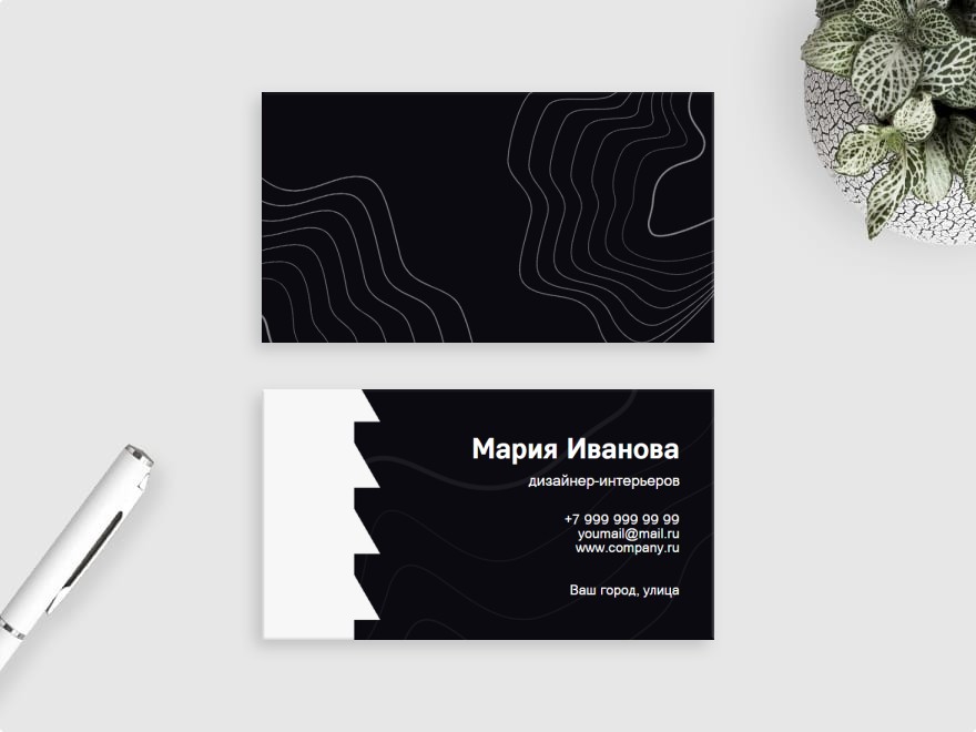 Шаблон визитной карточки: универсальные, веб дизайнер, дизайн интерьеров