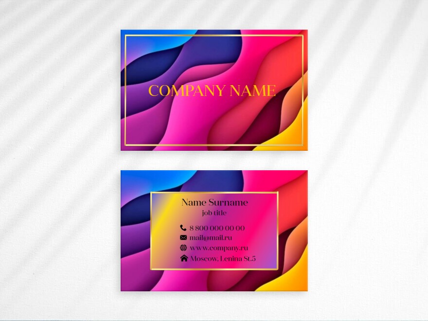 Шаблон визитной карточки: услуги для бизнеса, директор, дизайн интерьеров