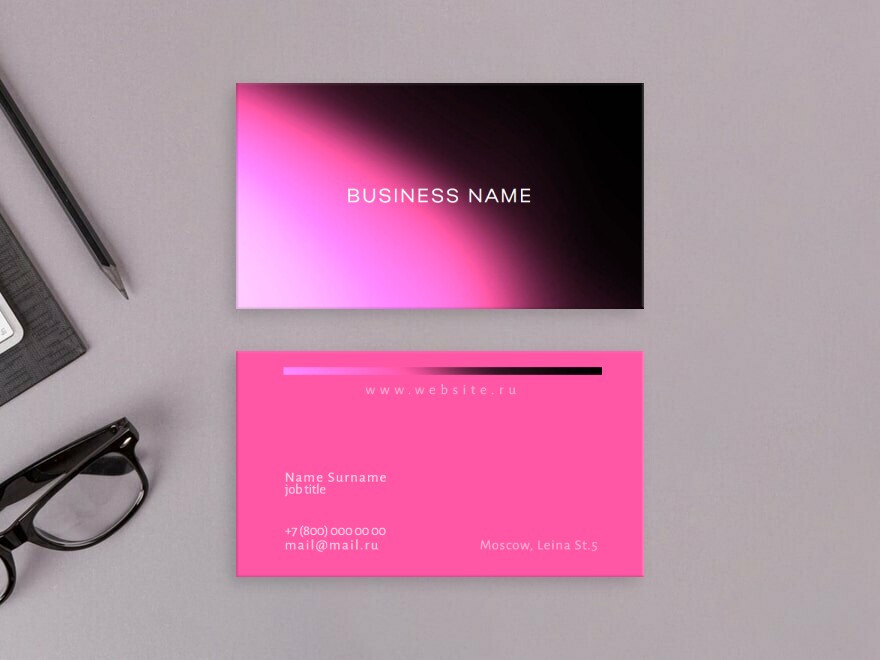 Шаблон визитной карточки: бизнес консультанты, руководитель, веб дизайнер