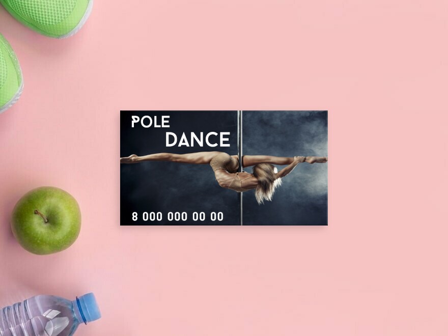 Шаблон визитной карточки: танцы