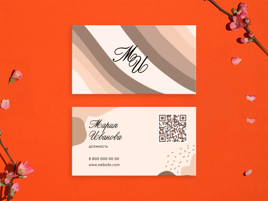 Шаблон визитной карточки: универсальные, дизайн, спа, spa