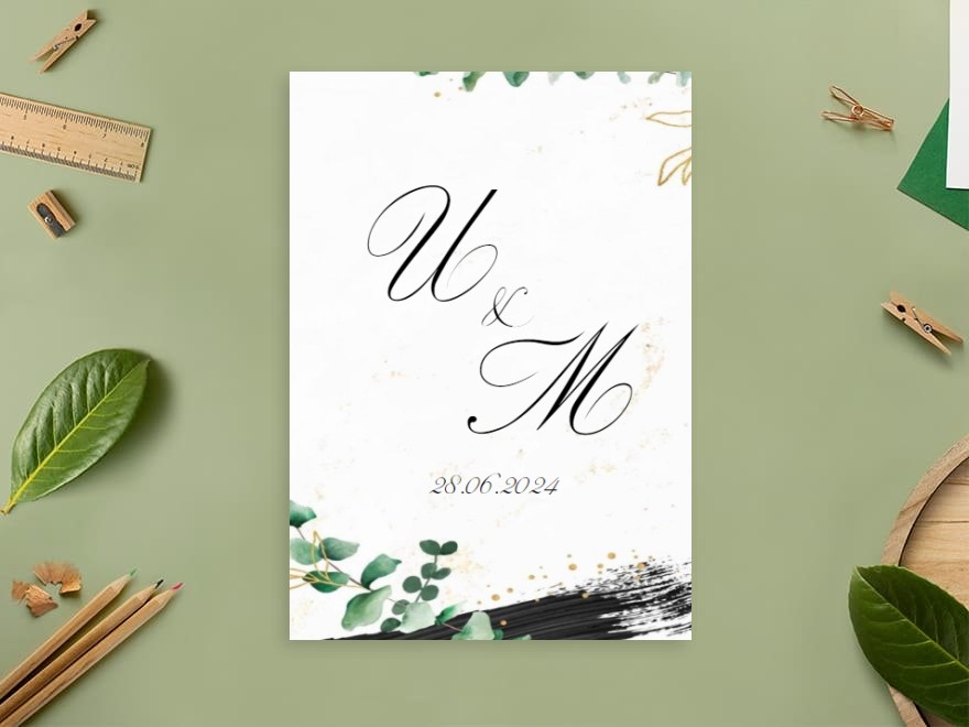 Шаблон листовки или флаера формата A6: свадьба, все для свадьбы