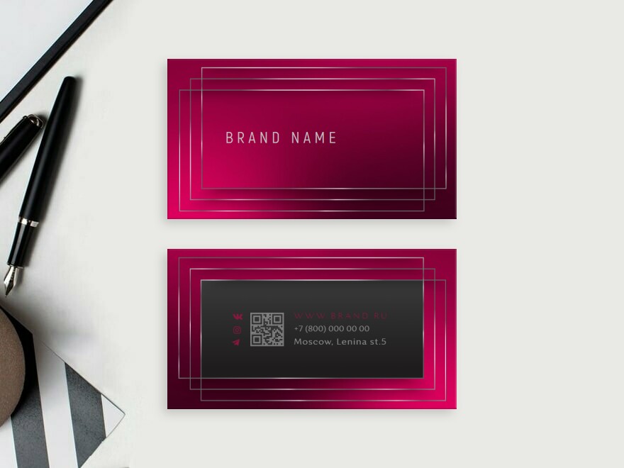 Шаблон визитной карточки: бизнес консультанты, руководитель, салоны красоты