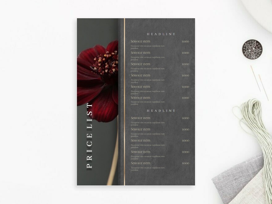 Шаблон листовки или флаера формата A4: универсальные, фото и видео, флорист, цветы