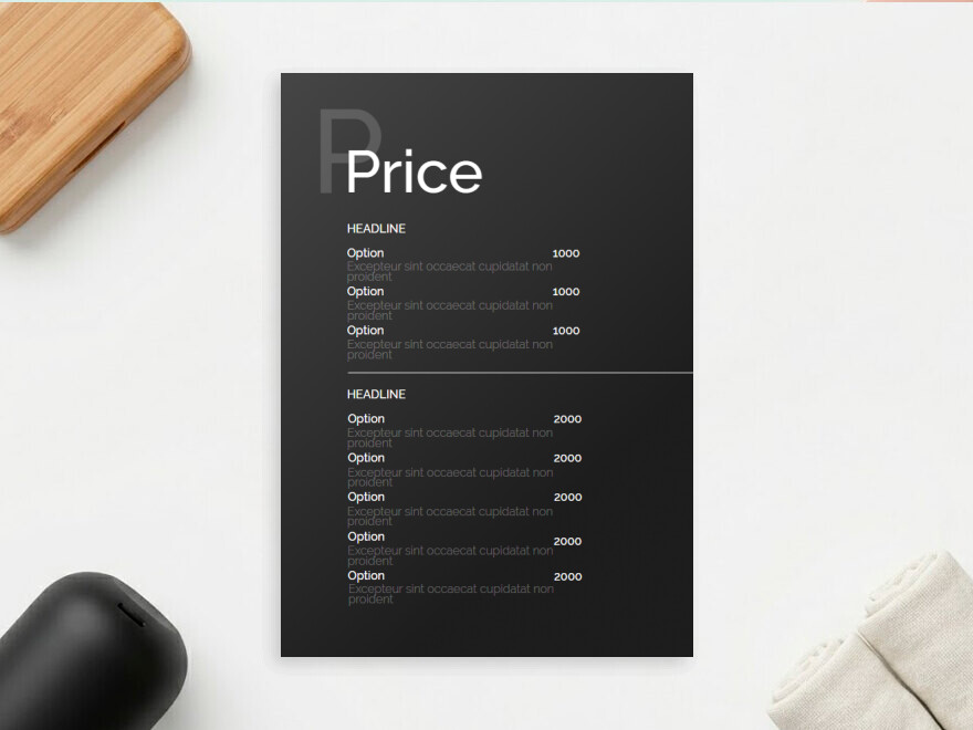 Шаблон листовки или флаера формата A5: автоуслуги, услуги для бизнеса, парикмахеры