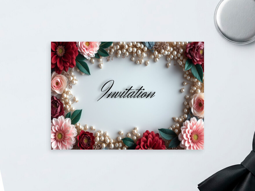 Шаблон листовки или флаера формата A5: мероприятия, праздники, свадьба