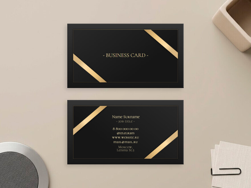 Шаблон визитной карточки: услуги для бизнеса, директор, руководитель