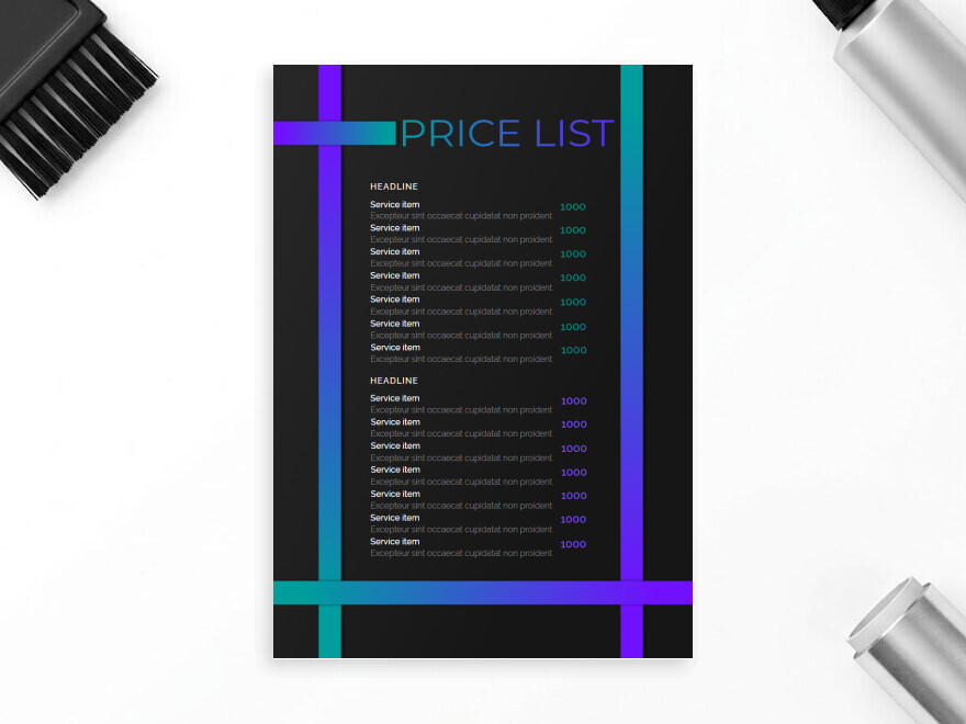 Шаблон листовки или флаера формата A4: универсальные, услуги для бизнеса, салоны красоты