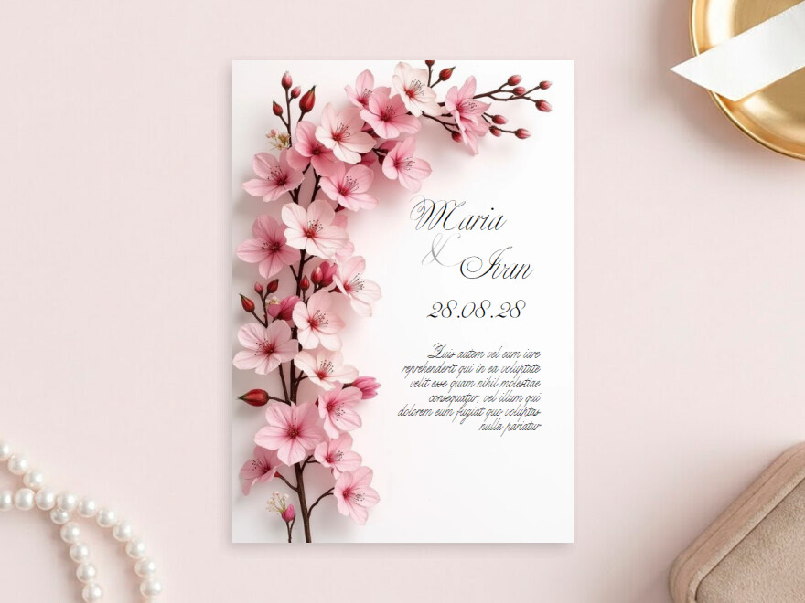 Шаблон листовки или флаера формата A5: мероприятия, праздники, свадьба