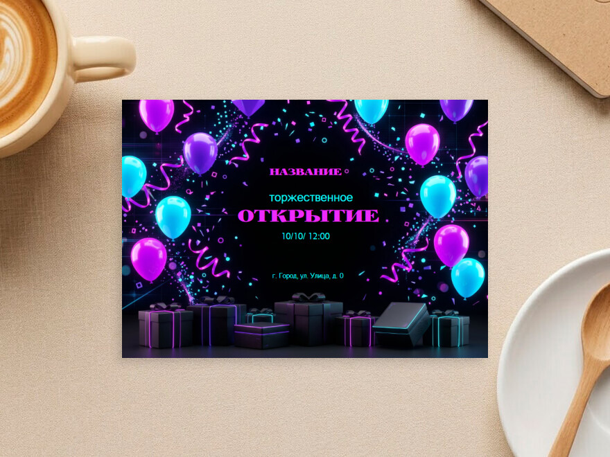 Шаблон листовки или флаера формата A5: музыка, клубы, организация мероприятий, бар
