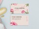 Дизайн макет визитной карточки: салоны красоты, флорист, цветы, цветы