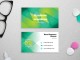 Дизайн макет визитной карточки: клиника, больница, диетология и питание, экология