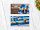Дизайн макет визитной карточки: кофейня, бар