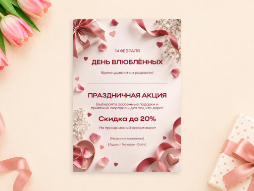 Листовки и флаеры: интернет-магазин, праздники, интернет-магазины