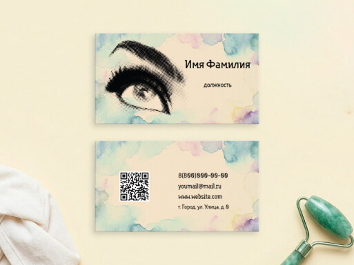 Визитные карточки: салоны красоты, визажисты, мода