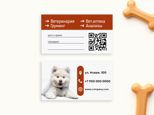 Визитные карточки: животные, уход за животными, товары для животных