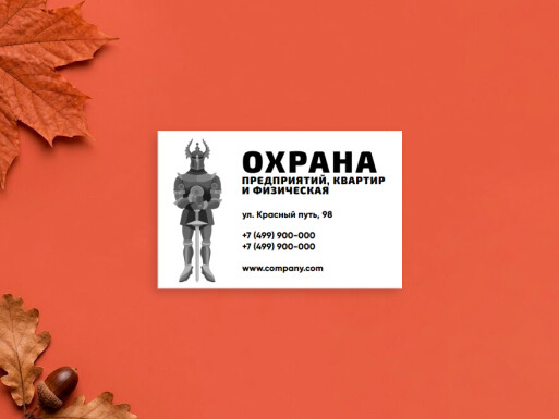 Визитные карточки: охрана и безопасность