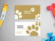 Шаблон визитной карточки: товары для животных